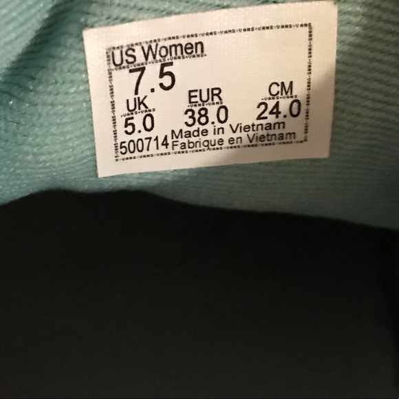 Vans Ward Tri-Tone Mint Blue Old Skool Sneakers - Picture 7 of 8